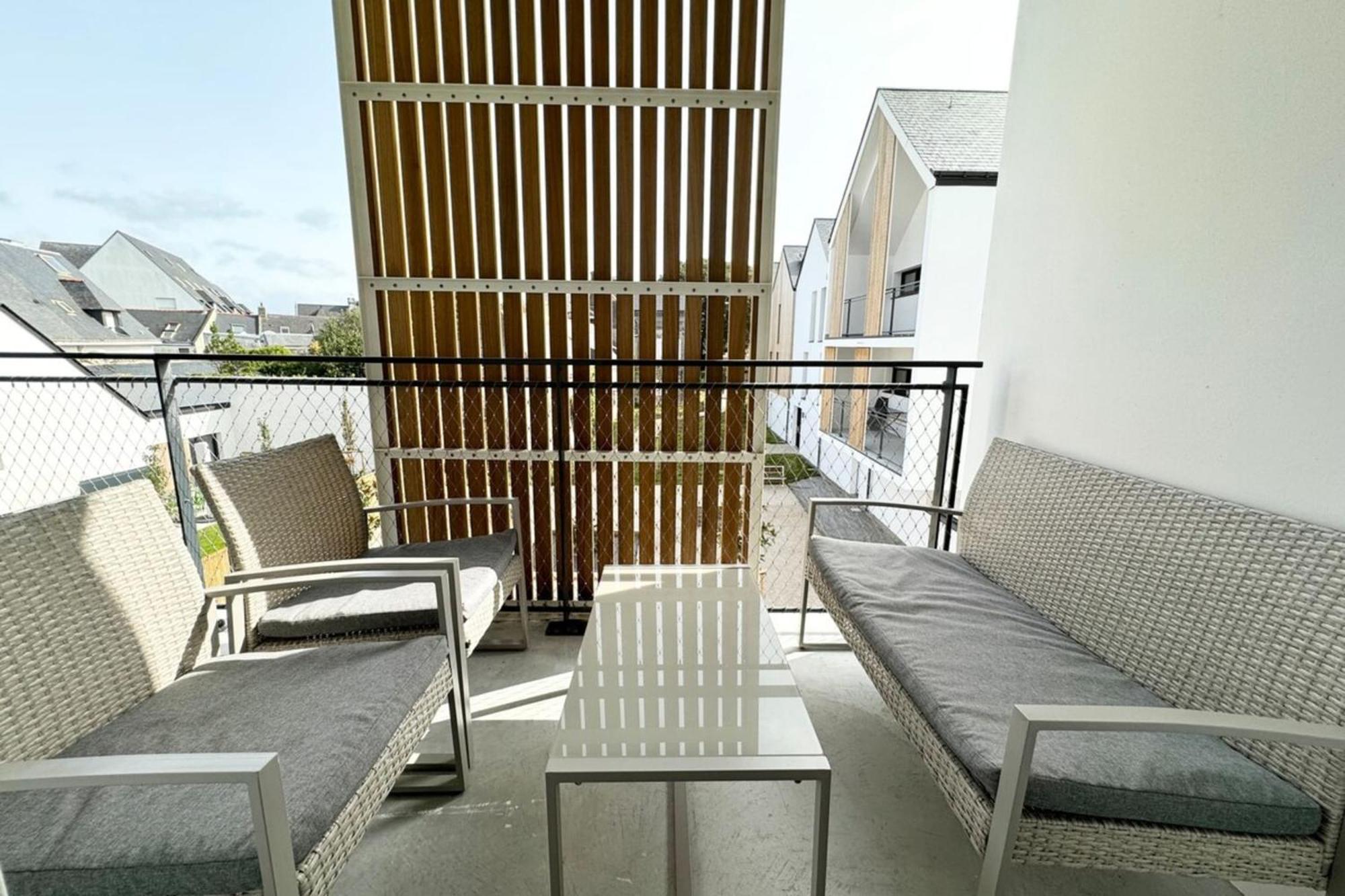 T3 De Standing Plein Bourg - 100M Des Plages Saint-Pierre-Quiberon Exteriör bild