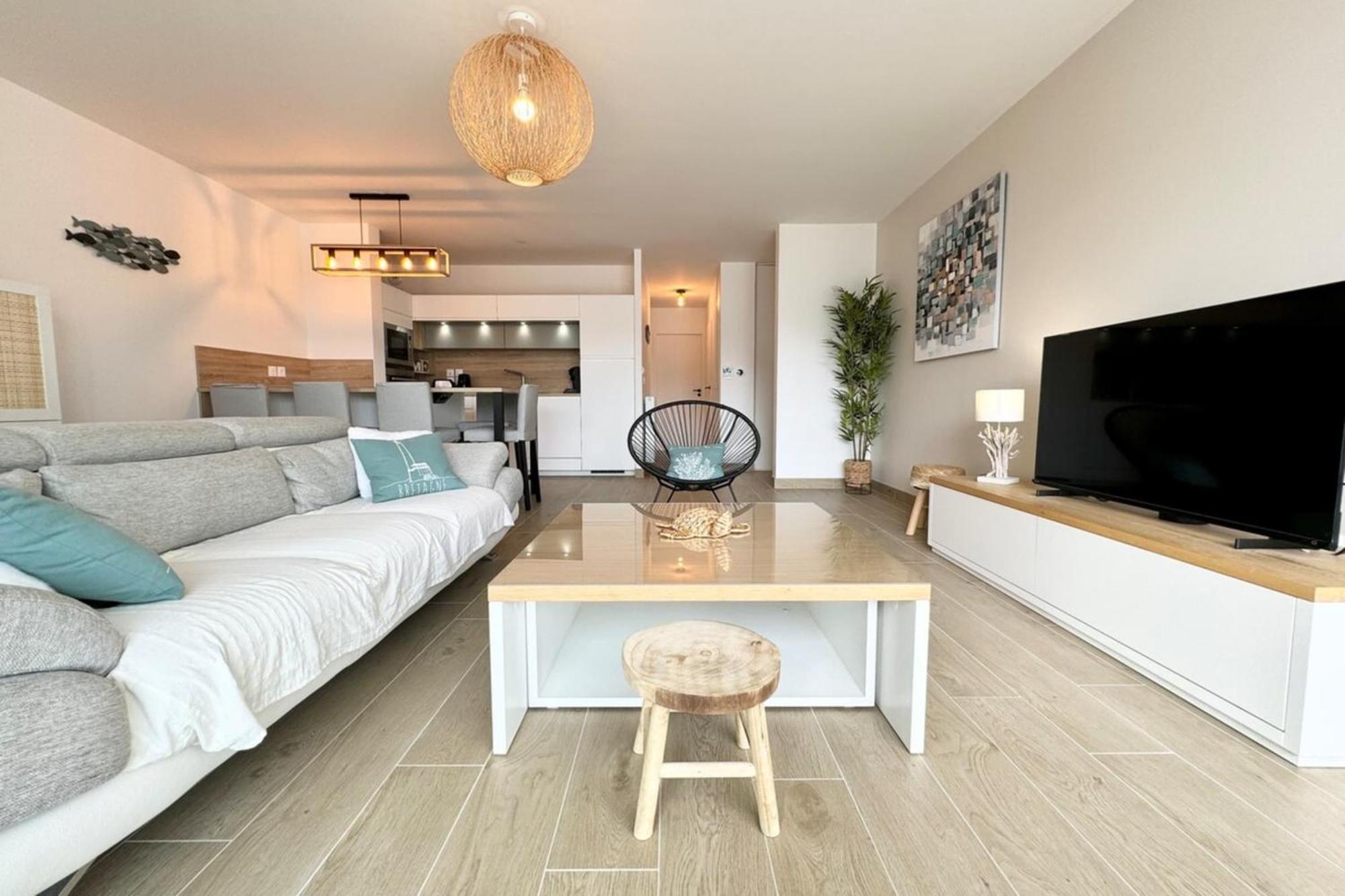 T3 De Standing Plein Bourg - 100M Des Plages Saint-Pierre-Quiberon Exteriör bild