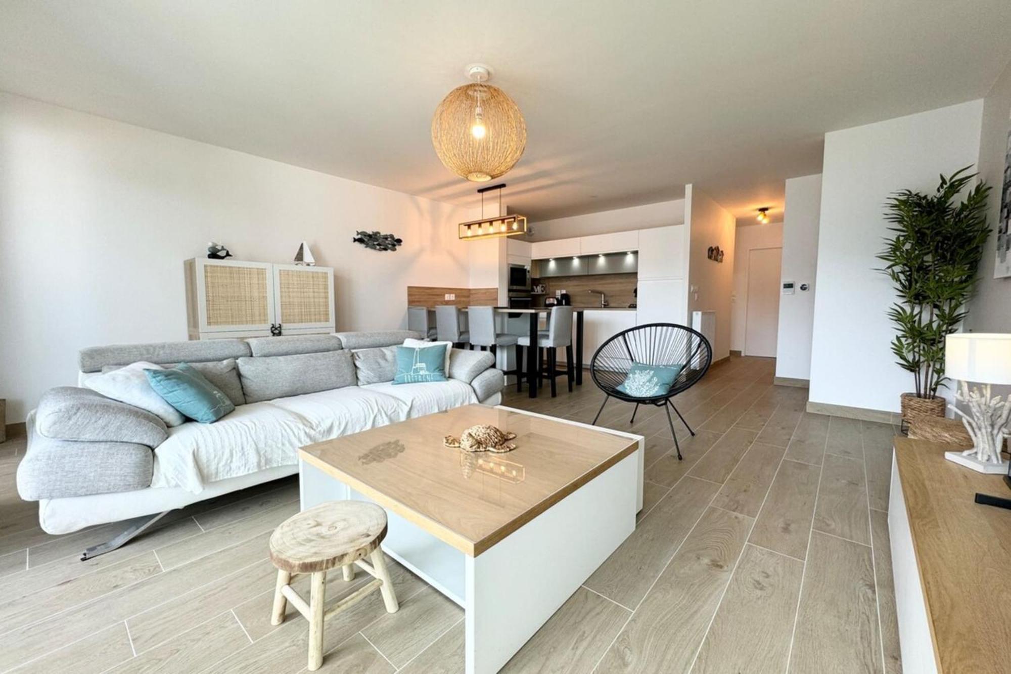 T3 De Standing Plein Bourg - 100M Des Plages Saint-Pierre-Quiberon Exteriör bild